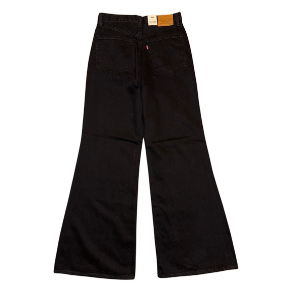 Levi's® Premium High Loose Flare Women’s Jeans Trainwreck Black - Picture 12 of 14